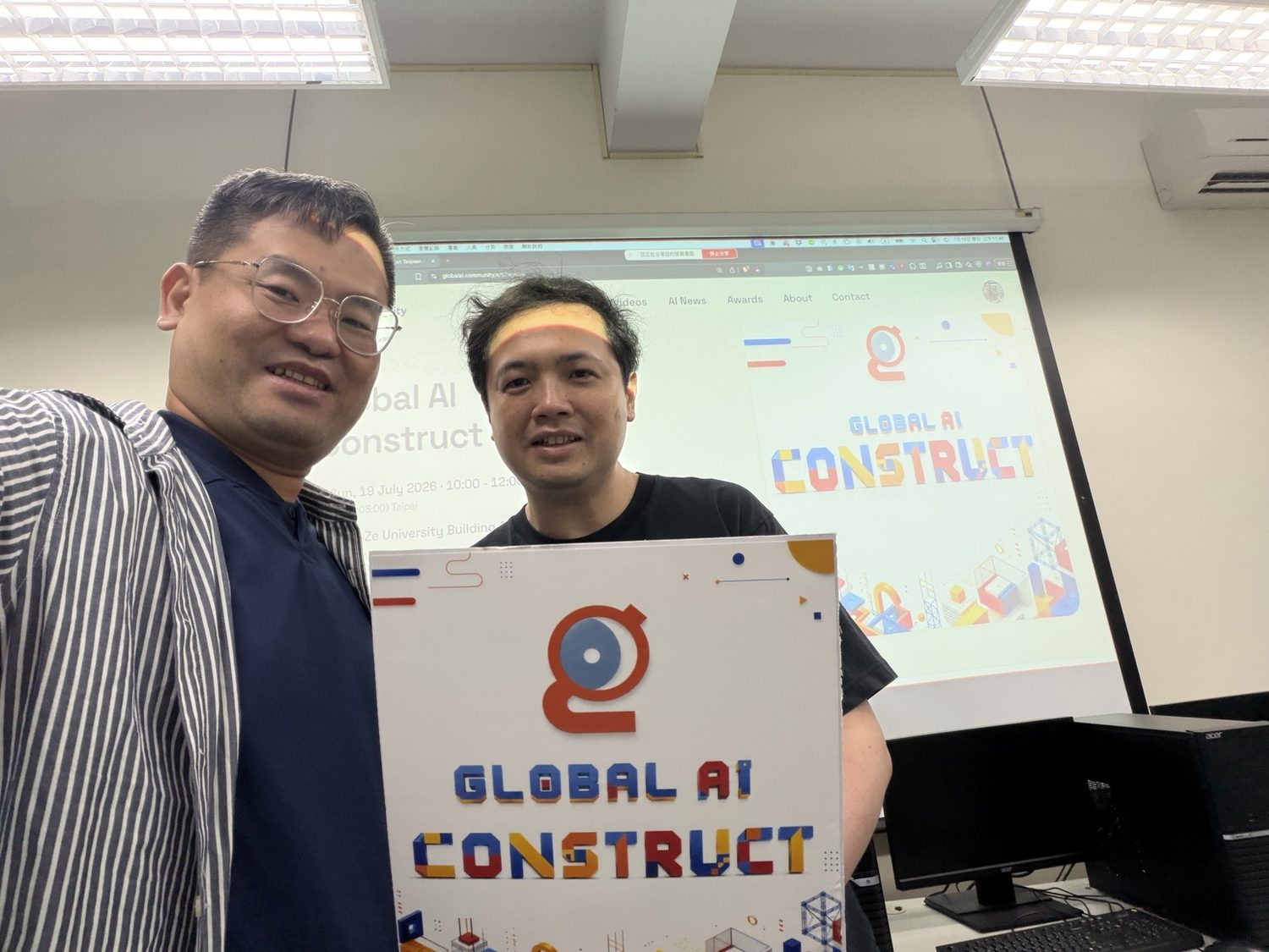 Joel Lin at the Global AI Construct event