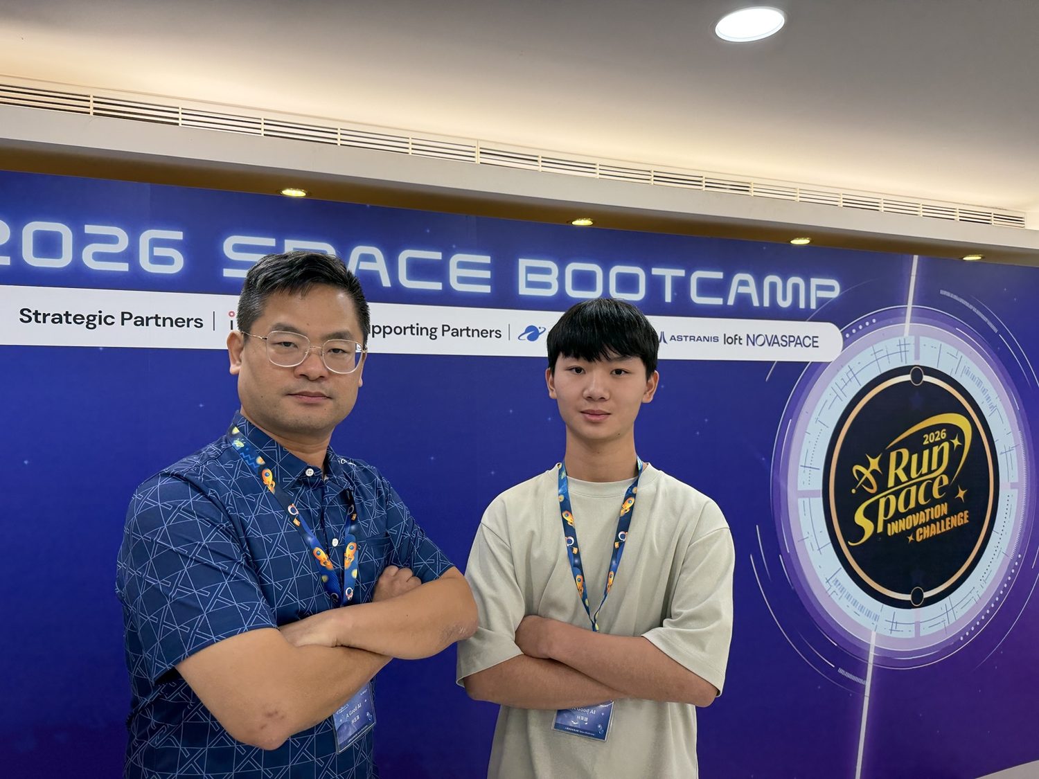 AGAI founders Anderson and Joel at the 2026 Space Bootcamp